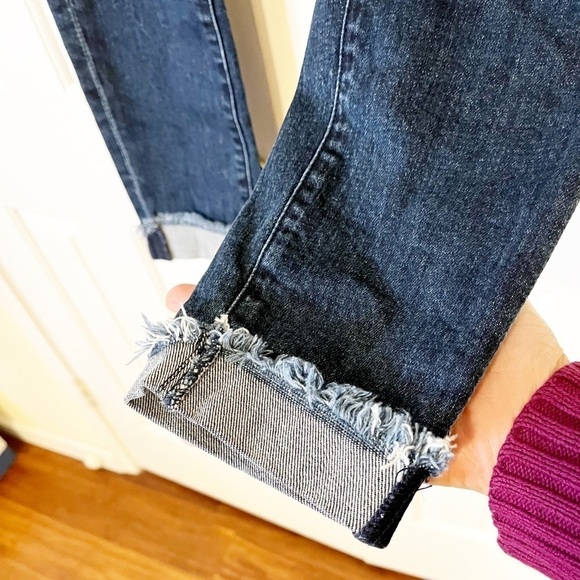 Fidelity denim Gwen high rise skinny Abbot vintage w holes distressed jeans. 29 - Picture 5 of 15